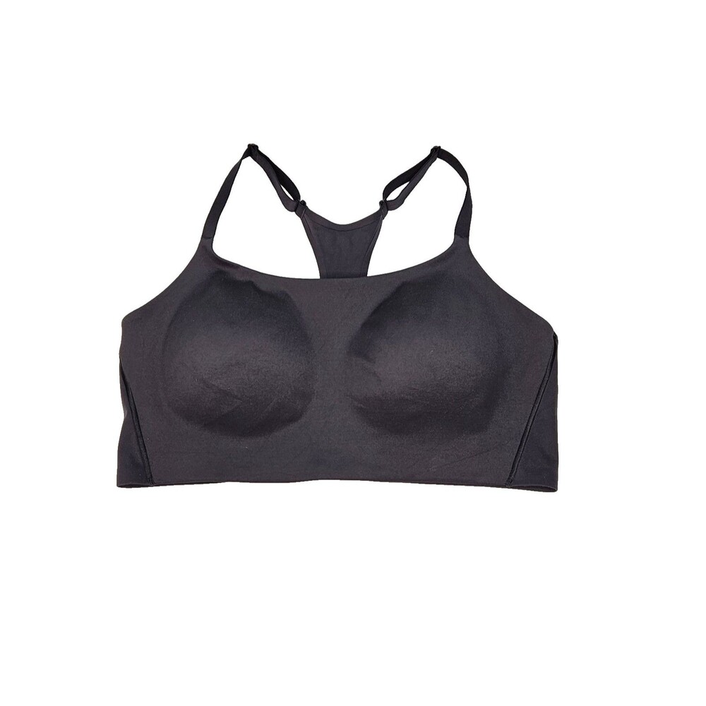 HUUG Womens XL Charcoal Sports Bra Nylon Spandex Athletic